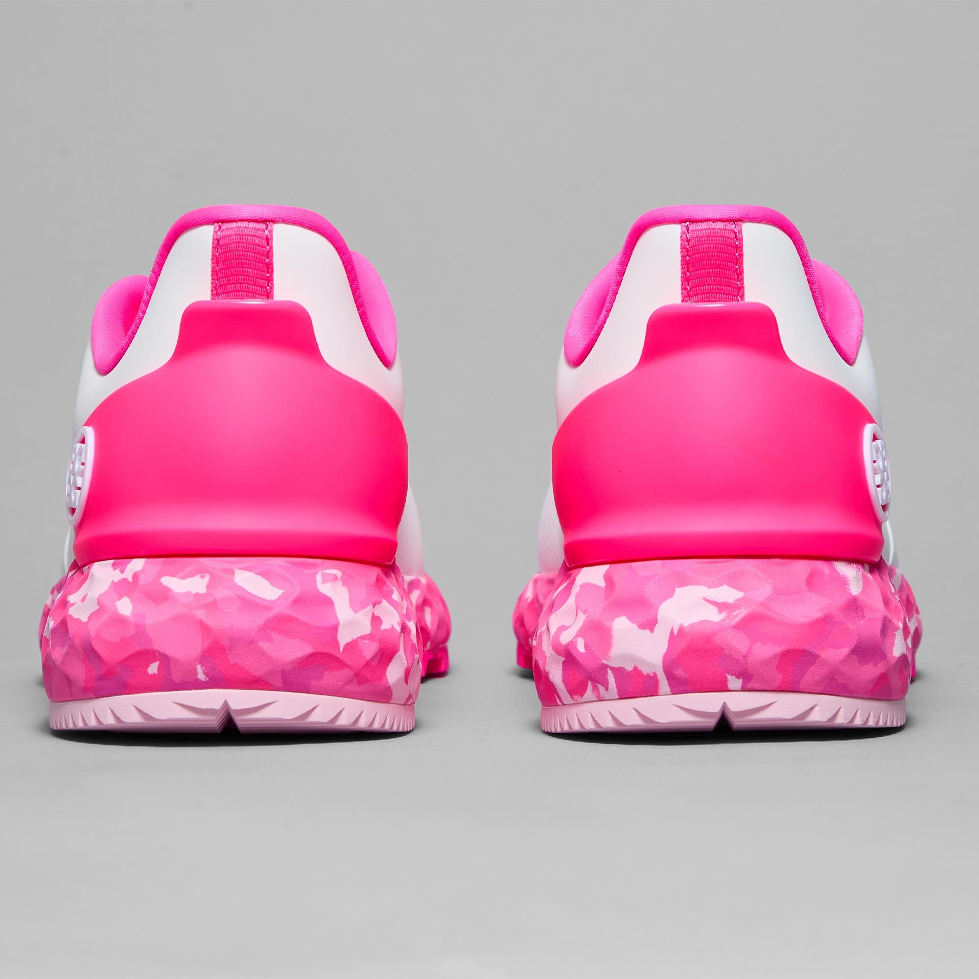 G/FORE MG4+ Ladies Golf Shoes Snow/Knockout Pink Camo
